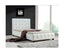 King Single PU Leather Deluxe Bed Frame White