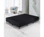 Palermo Queen Ensemble Bed Base Midnight Black Linen Fabric