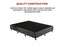 Palermo King Single Ensemble Bed Base Platinum Graphite Linen Fabric