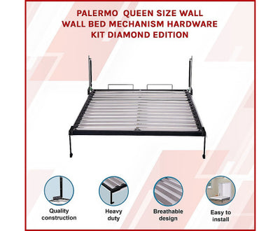 Palermo Queen Size Wall Bed Mechanism Hardware Kit Diamond Edition