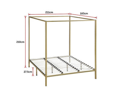 4 Four Poster King Bed Frame