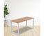 Rectangular-Shaped Table Bench Desk Legs Retro Industrial Design Fully Welded - White