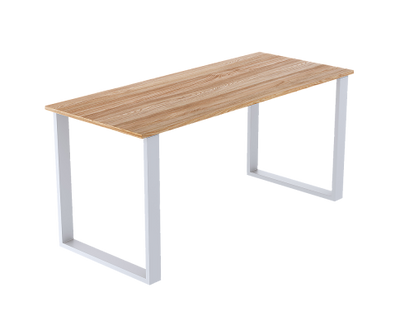 Rectangular-Shaped Table Bench Desk Legs Retro Industrial Design Fully Welded - White