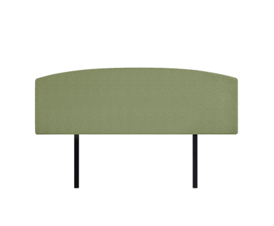 Linen Fabric King Bed Curved Headboard Bedhead - Olive Green