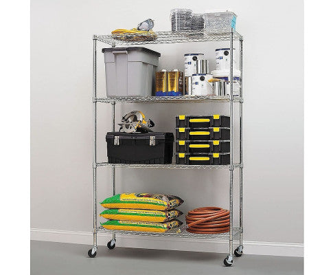 Modular Wire Storage Shelf 1200 x 600 x 1800mm Steel Shelving