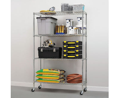 Modular Wire Storage Shelf 1200 x 600 x 1800mm Steel Shelving