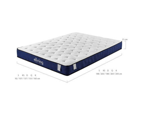 Cool Gel Memory Foam Mattress 5 Zone Pocket Spring - Queen