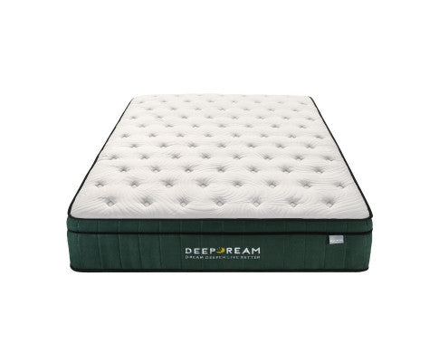 Green Tea Cool Gel Memory Foam Mattress 36cm 5 Zone King Single