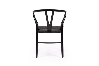 Cross Over Designer Replica Chair - Black on Black