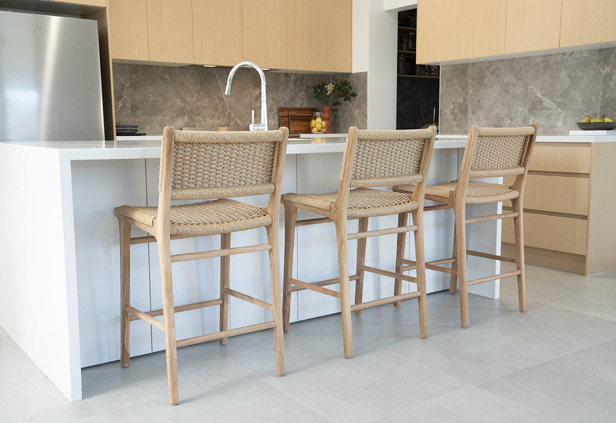 Zen Counter Stool - Sand (Close Weave)