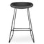 65cm Bar Stool - Black Seat With Black Frame