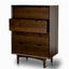4 Drawer Chest Scandinavian Design - Walnut