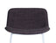 Umbria Stool - White - Charcoal Fabric