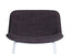 Umbria Stool - White - Charcoal Fabric