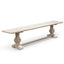 Reclaimed ELM Wood Bench - White Washed