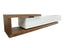 BB 2.4m-3.07m TV Entertainment Unit - Walnut - White