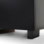 Scandinavian 2.4m-3.07m Lowline Entertainment TV Unit - Walnut - Black