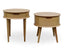 Scandinavian Lamp Side Table - Natural