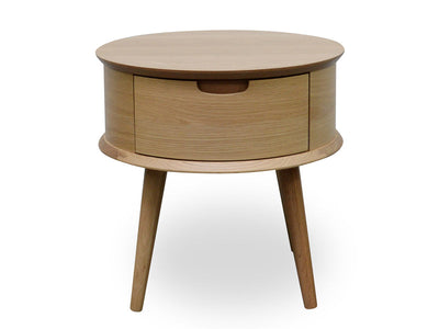 Scandinavian Lamp Side Table - Natural