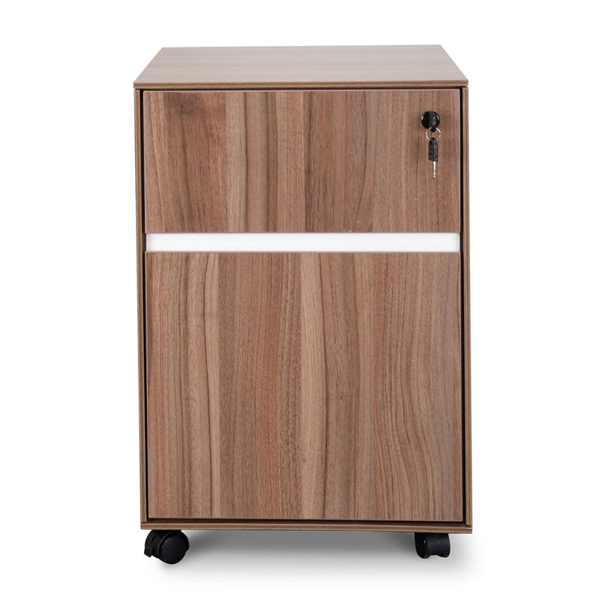 Drawer Mobile Pedestal - Walnut