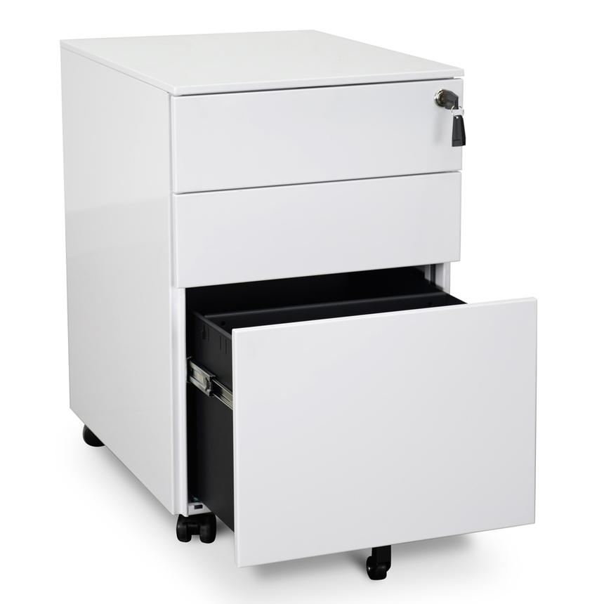 3 Drawers Mobile Pedestal - White