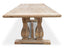 Elm Wood Dining Table 3m - Rustic Natural