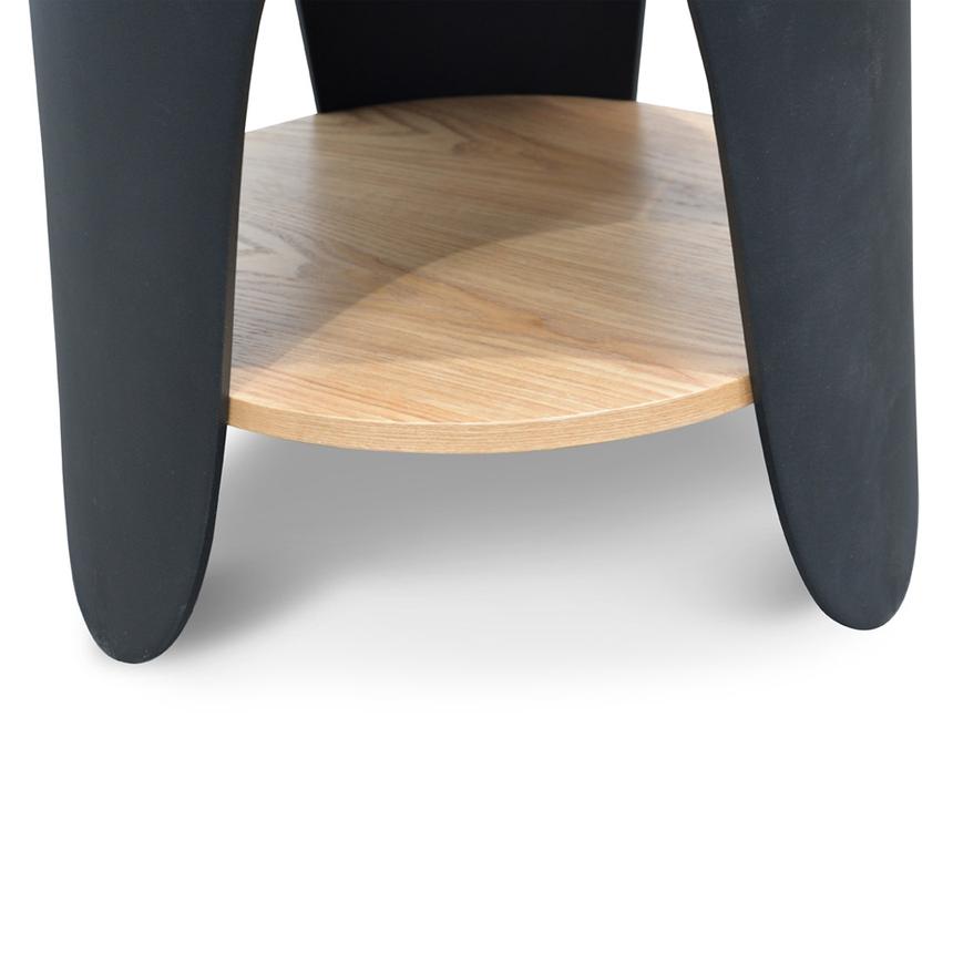 Side Table - Natural - Black