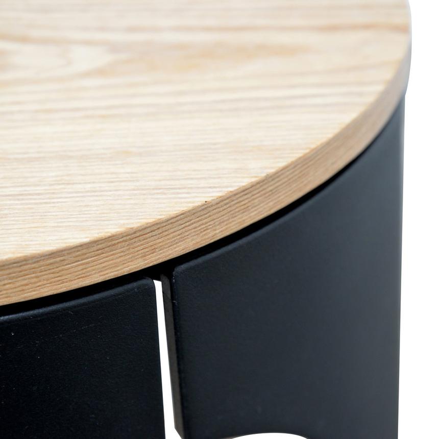 Side Table - Natural - Black