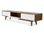 2.1m Scandinavian Lowline TV Entertainment Unit - Walnut
