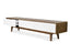 2.1m Scandinavian Lowline TV Entertainment Unit - Walnut