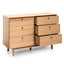 6 Drawer Wide Chest - Oak