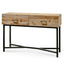 1.2m Reclaimed Pine Console Table - Black Base