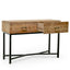 1.2m Reclaimed Pine Console Table - Black Base