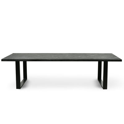 2.8m Reclaimed Dining Table - Black