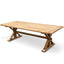 Elm Wood 2.4m Dining Table - Rustic Natural