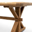 Elm Wood 2.4m Dining Table - Rustic Natural