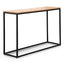 Natural Console Table - Black