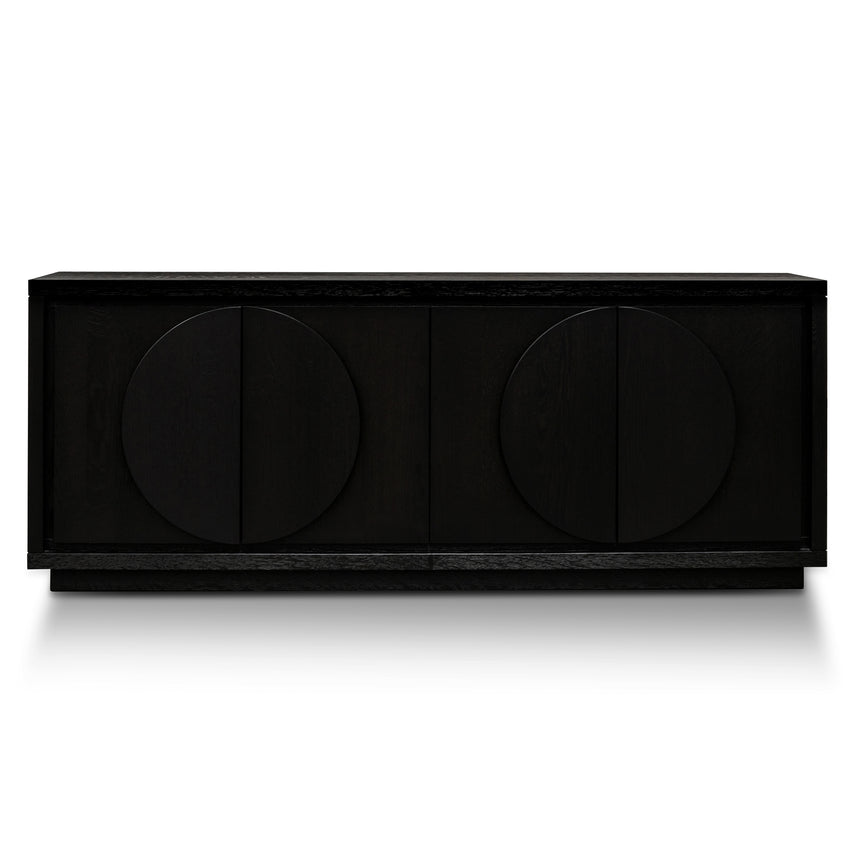 2m Buffet Unit - Textured Espresso Black