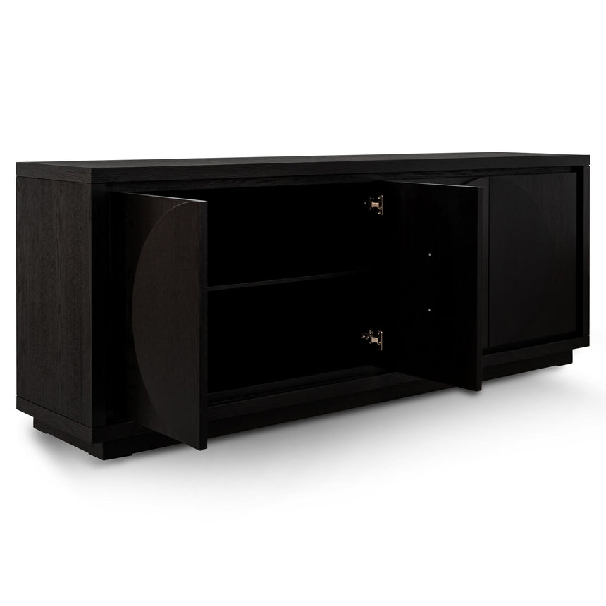 2m Buffet Unit - Textured Espresso Black