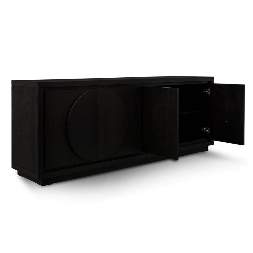 2m Buffet Unit - Textured Espresso Black