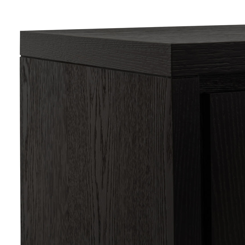 2m Buffet Unit - Textured Espresso Black