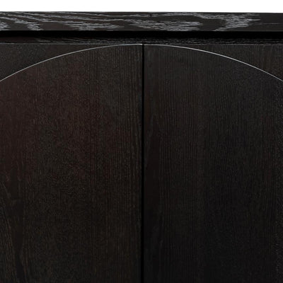 Storage Cabinet - Textured Espresso Black