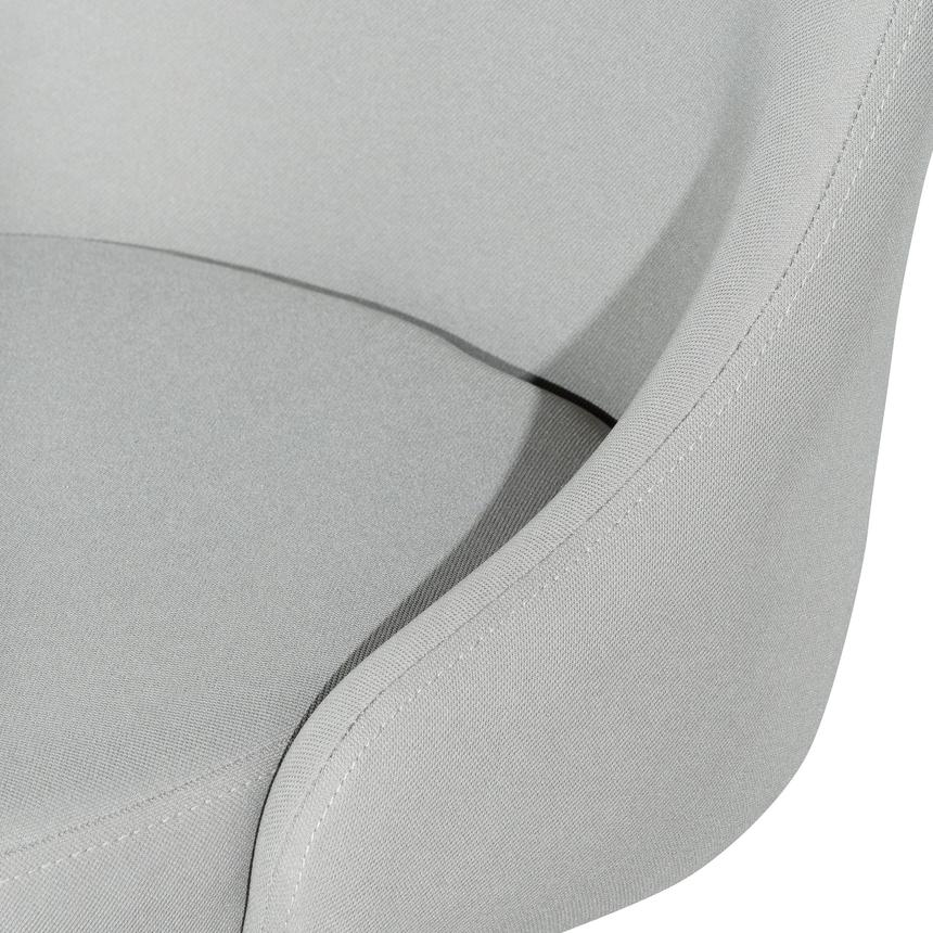 Grey Fabric Office Chair - White Base