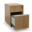 2 Drawer Mobile Pedestal - Natural