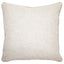 Sass Square Feather Cushion - Caramel Velvet w Natural Linen