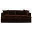 Birkshire 3 Seater Slip Cover Sofa - Dark Chocolate Velvet