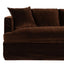 Birkshire 3 Seater Slip Cover Sofa - Dark Chocolate Velvet