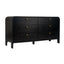 Chisholm Oak 6 Drawer Chest - Black