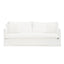 Cove 3 Seater Slip Cover Sofa - White Linen