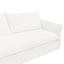 Cove 3 Seater Slip Cover Sofa - White Linen